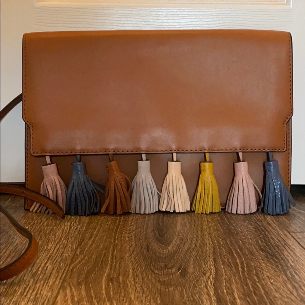 Rebecca Minkoff Sofia tassel Clutch NEW